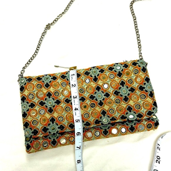 Boho Shiny Statement Bag | Purchased in St. Tropez | Beach 55 Boutique | 250โฌ - Picture 4 of 5